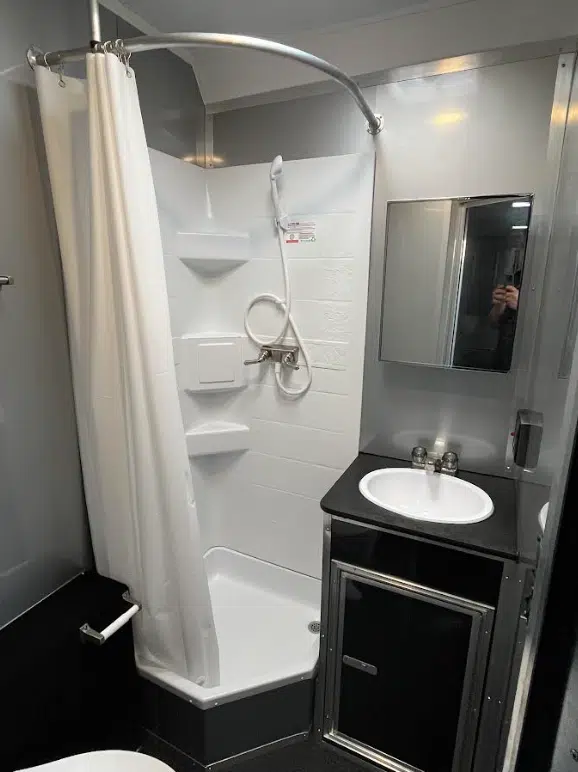 Enclosed Car Trailer 2025 34ft. Platinum w/Large Corner Bathroom, Electric Awning, & More! 0177 - Image 2