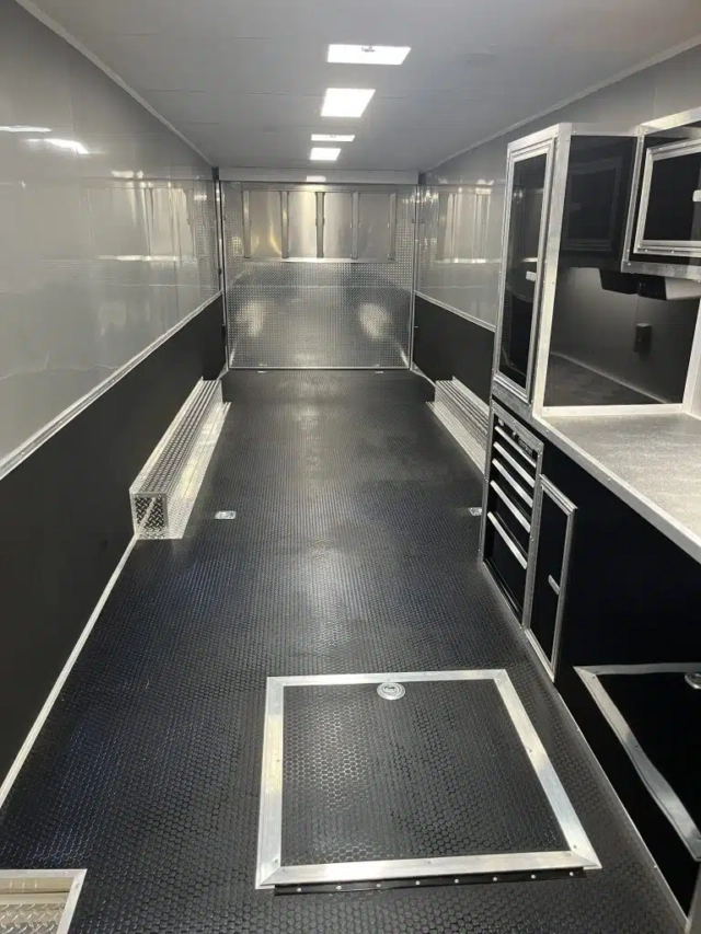 Enclosed Car Trailer 2025 34ft. Platinum w/Large Corner Bathroom, Electric Awning, & More! 0177 - Image 3